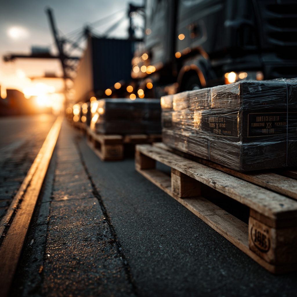 до терминала транспортной компании